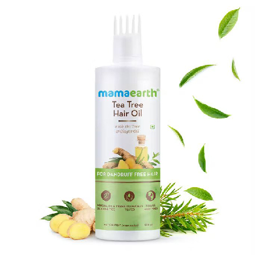 Mamaearth Tea Tree Hair Oil With Tea Tree And Ginger Oil For Dandruff Free Hair, 250ml