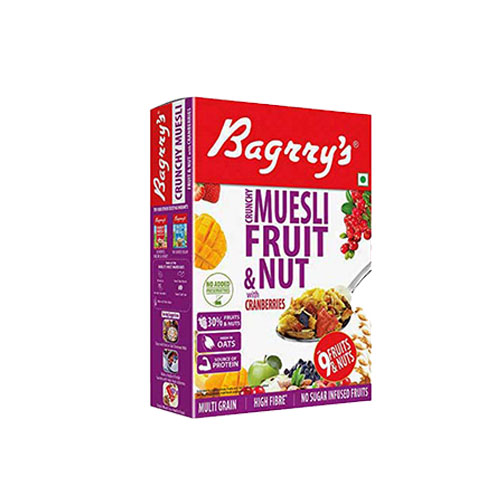 Bagrrys Crunchy Muesli, Fruit and Nut With Cranberries, 500g