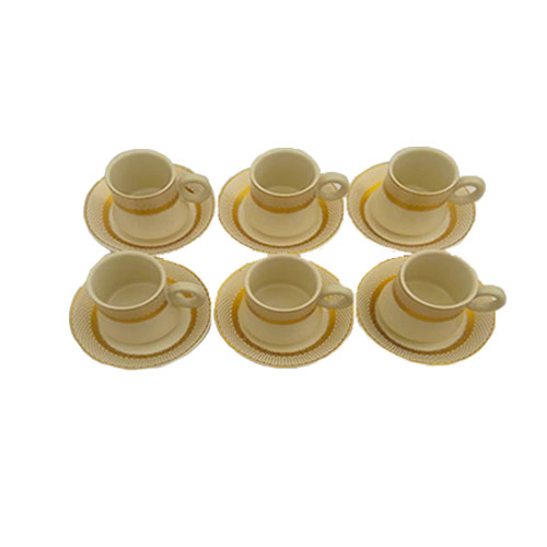 Ceramic Tea Cups & Saucers Set