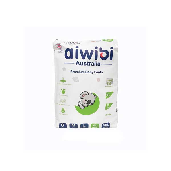 Aiwibi Disposable Baby Pants, 9 Pcs | Size: XL (13~18kg)
