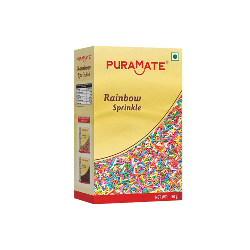Puramate Rainbow Sprinkle - 50g