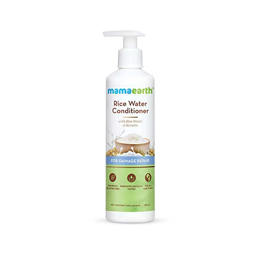 Mamaearth Rice Water Conditioner With Rice Water And Keratin For Damage Repair, 250ml