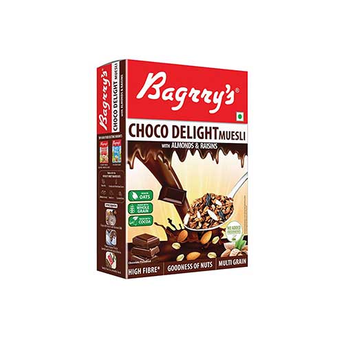 Bagrry's Choco Delight Muesli With Almonds & Raisins - 500g