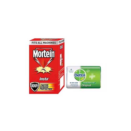 Mortein Refill - 100% Protection - 75g With Free Dettol Soap