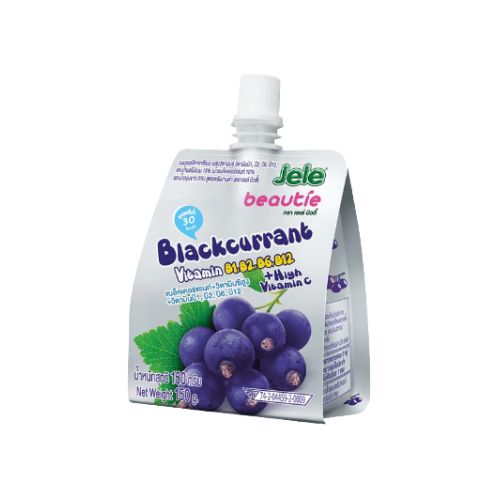 Jele Beautie - Blackcurrant Vitamin B1, B2, B6, B12 And Vitamin C - Blackcurrant Flavor - 150g