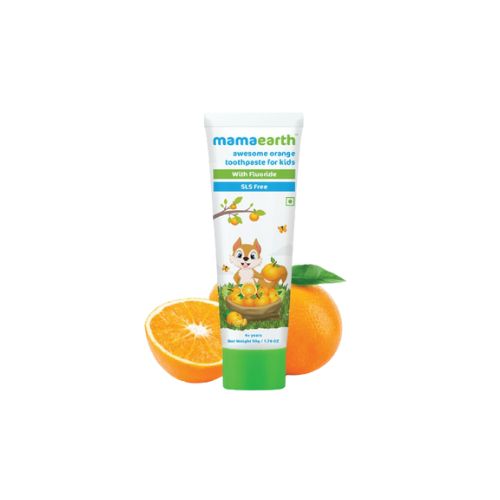 Mamaearth Awesome Orange Toothpaste For Kids - 50g