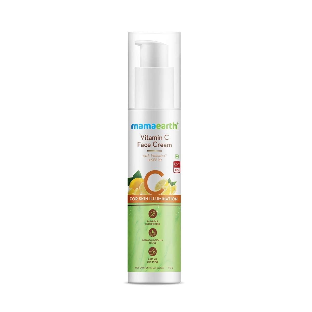 Mamaearth Vitamin C Face Cream With Vitamin C And SPF 20 For Skin Illumination, 50g