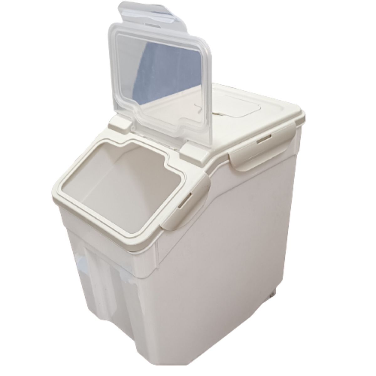 Plastic Food/Grain Storage Container - 14Kg Capacity - White