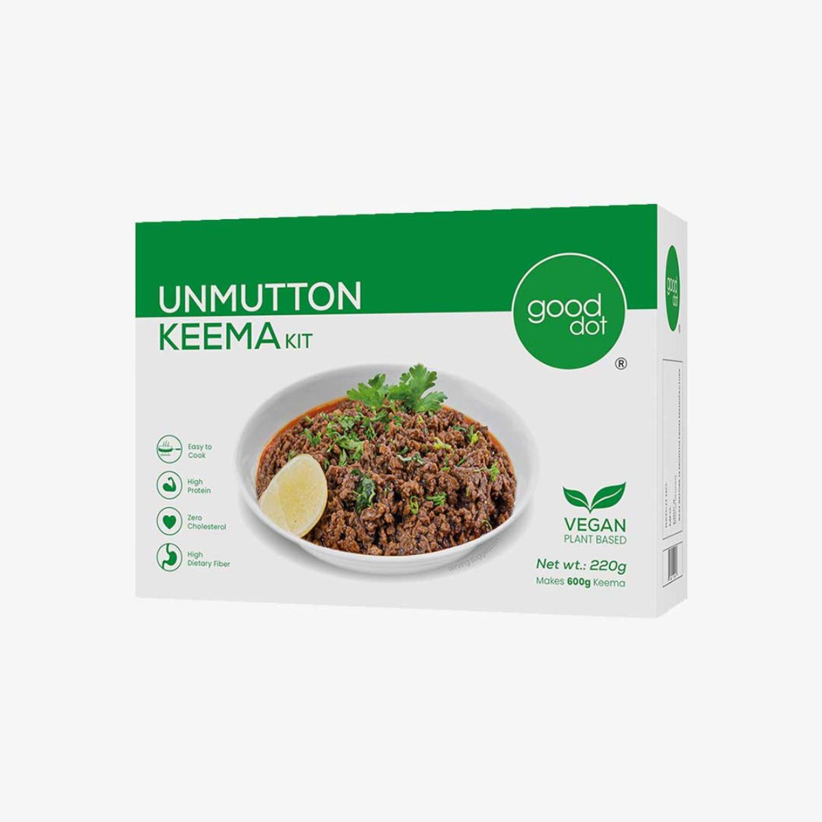 Good Dot - Unmutton Keema Kit - Vegan Plant Based - 125g