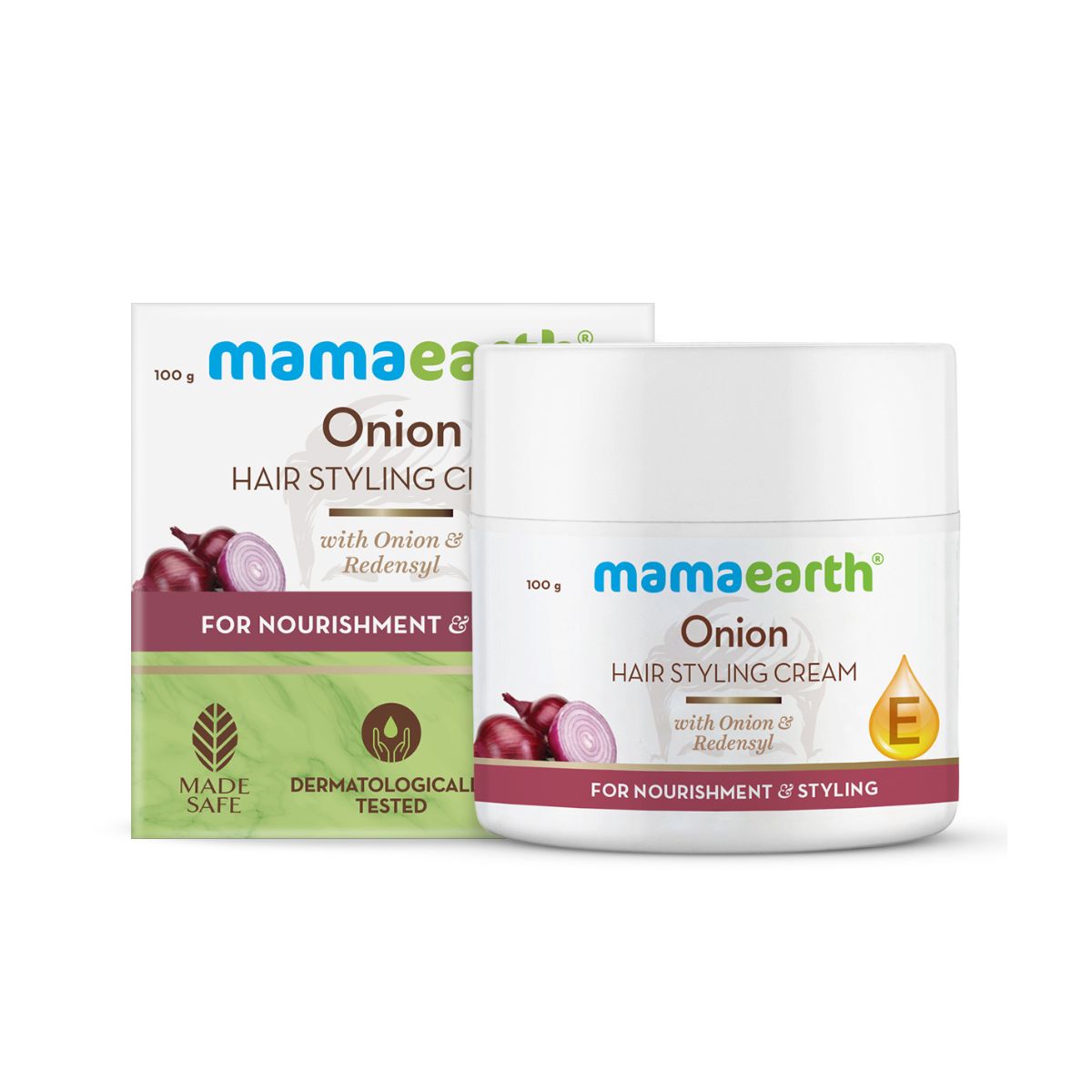 Mamaearth Onion Hair Styling Cream With Onion & Redensyl For Nourishment & Styling - 100g