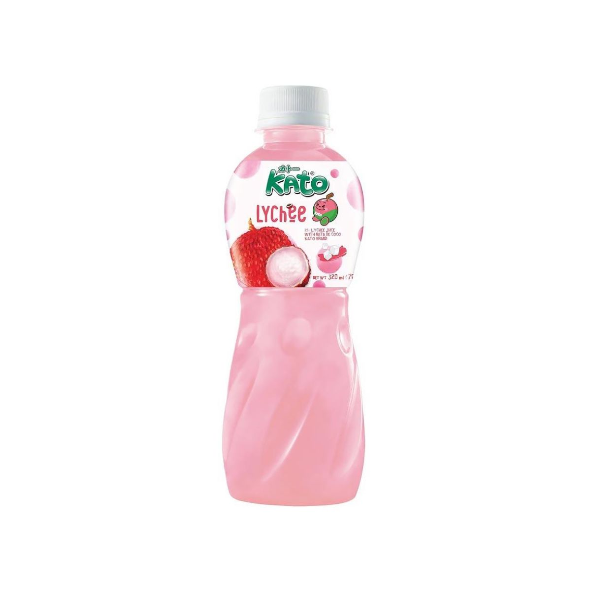 kato Lychee Juice with Nata de Coco - 320 ml