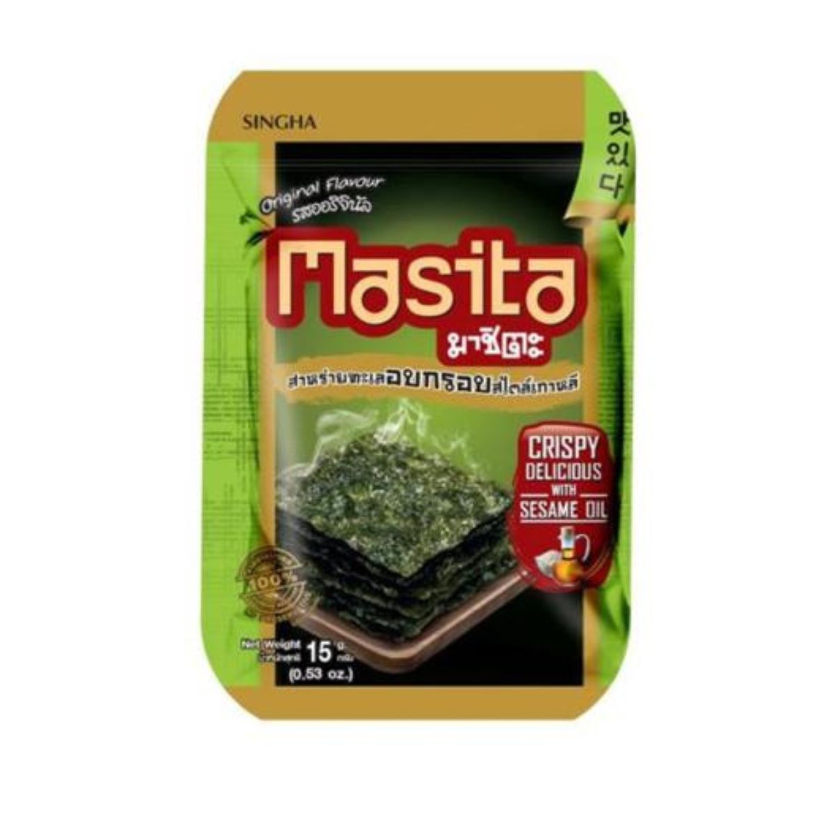 Masita - Korean Style Roasted Seaweed - Original Flavour - 15g