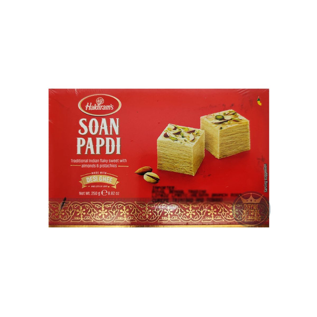 Haldiram's Soan Papdi - Traditional Indian Flaky Sweet With Almonds & Pistachios - 250g