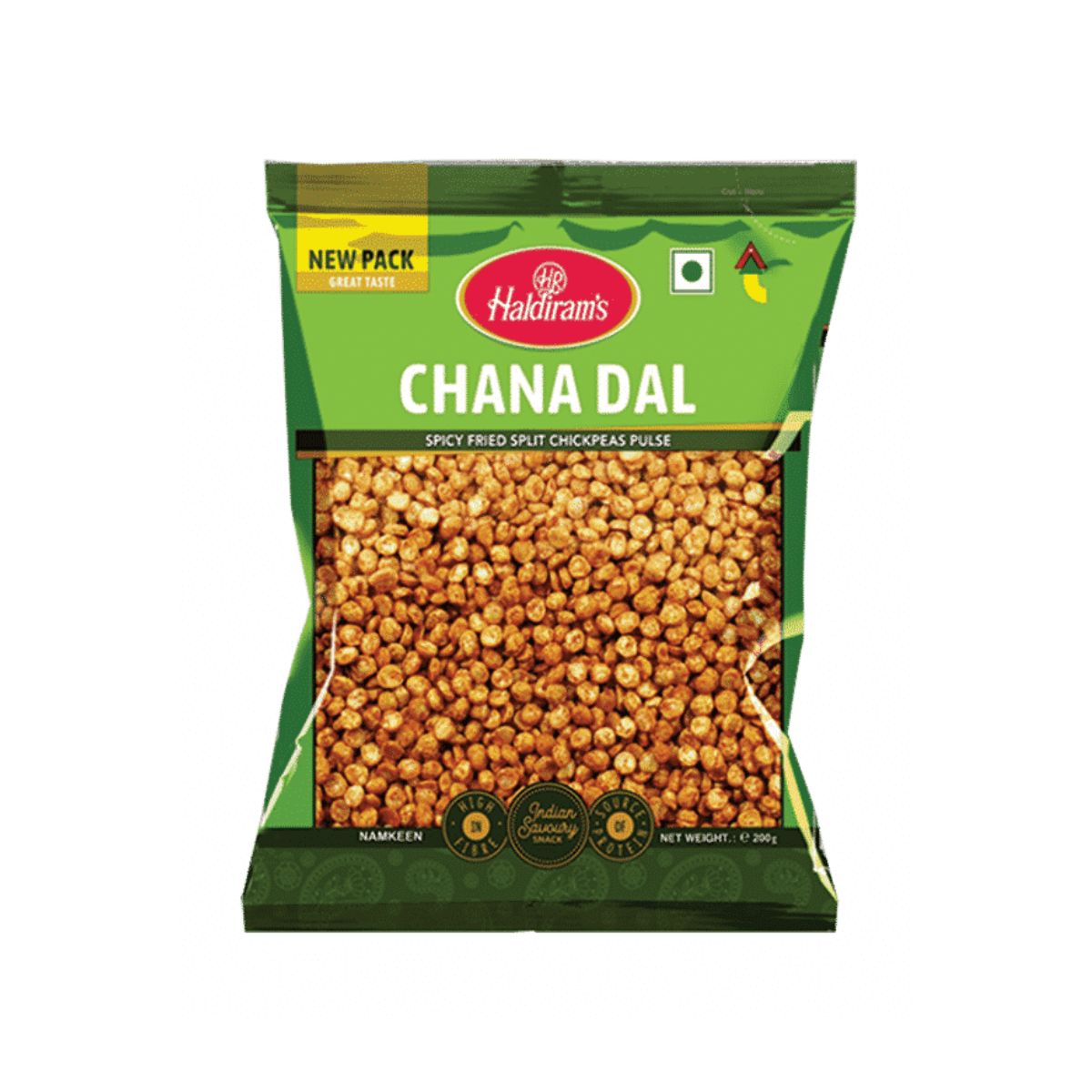 Haldiram's Chana Dal - Spicy Fried Split Chickpeas Pulse - 200g