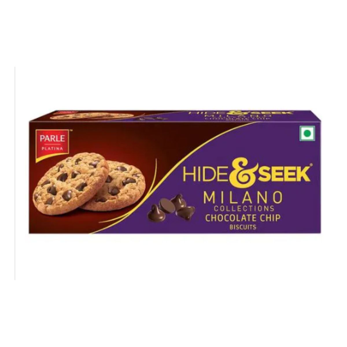 Parle Platina Hide & Seek - Milano Collections Chocolate Chip Biscuits - 75g
