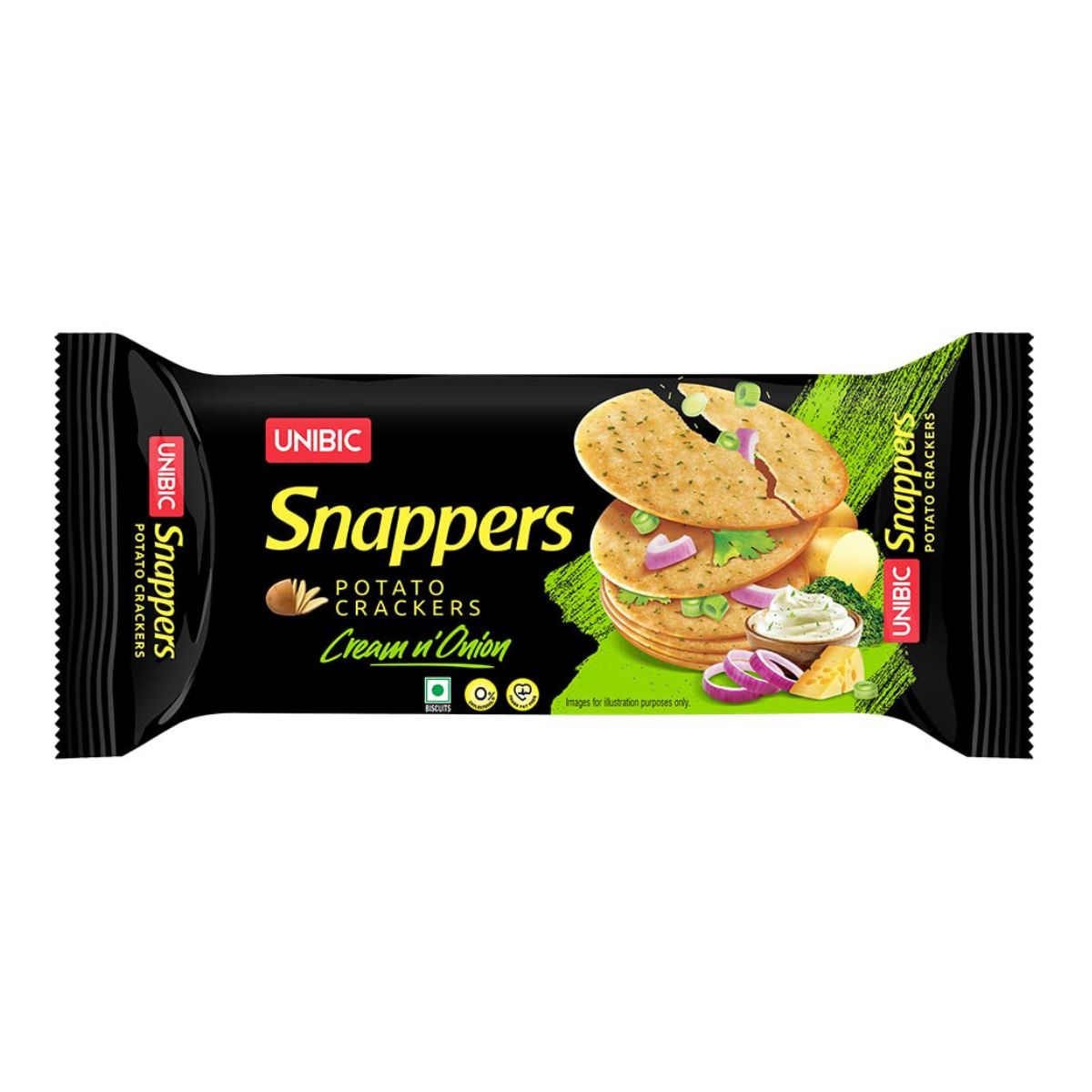 Unibic - Snappers Potato Crackers - Cream n' Onion - 300g