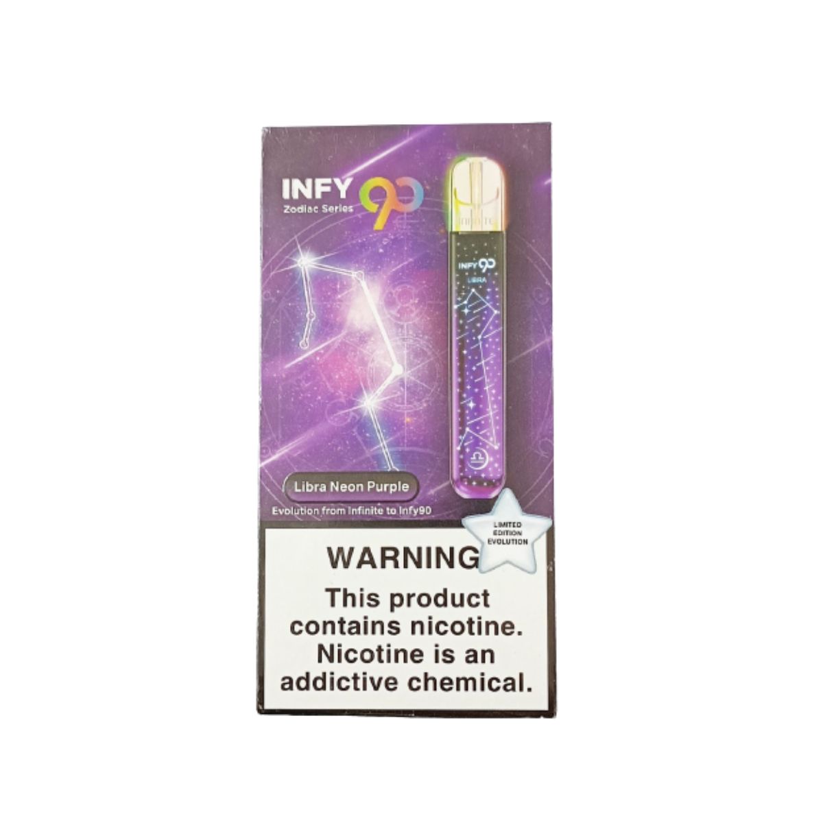 Infy90 Zodiac Series Vape Device - Libra Neon Purple