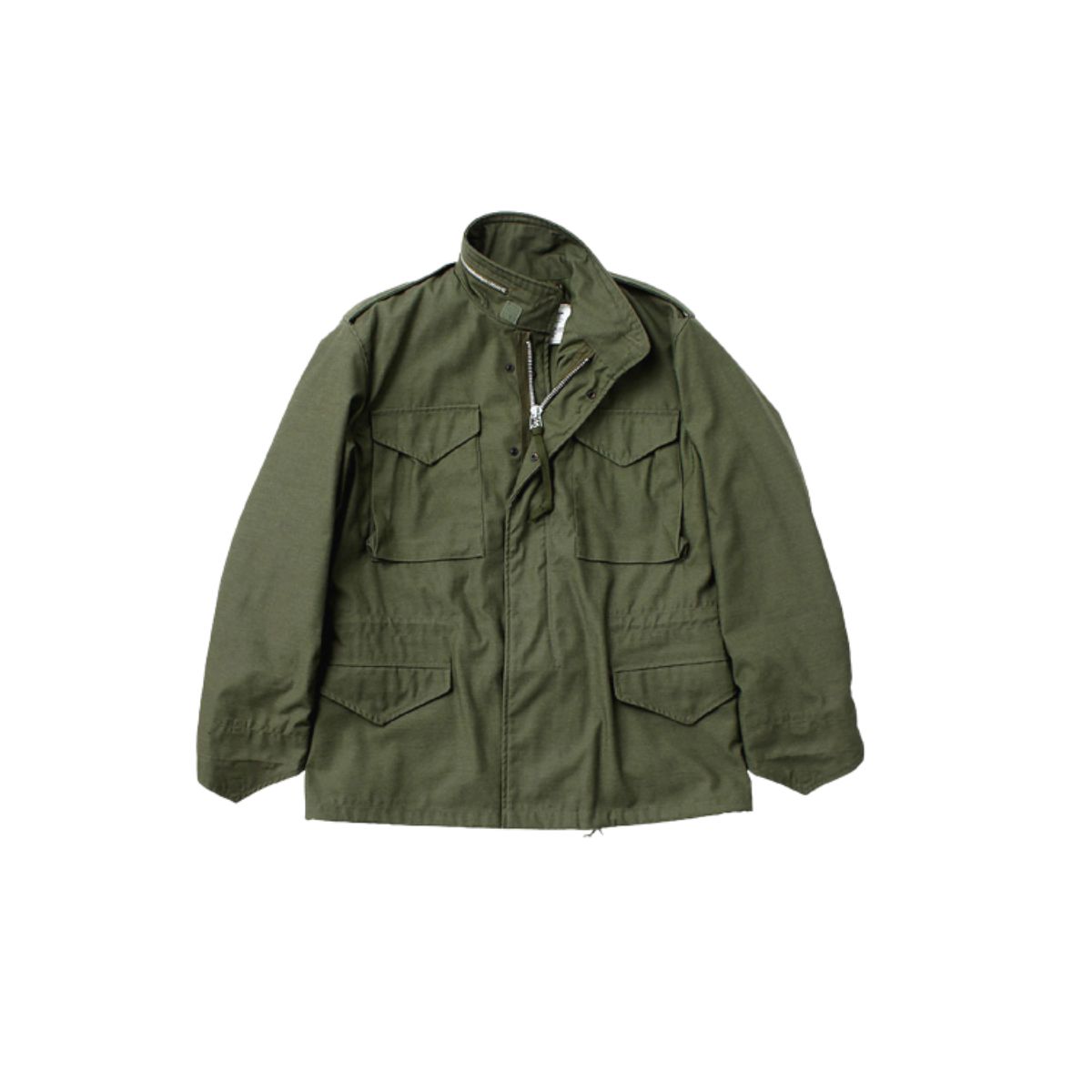 M65 Military Jacket with Removable Quilted Inner Liner - Olive