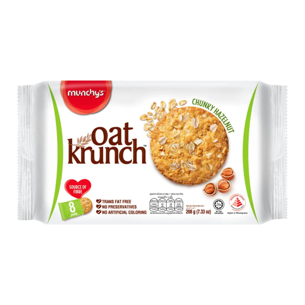 Munchy's Oat Krunch - Chunky Hazelnut - 208g