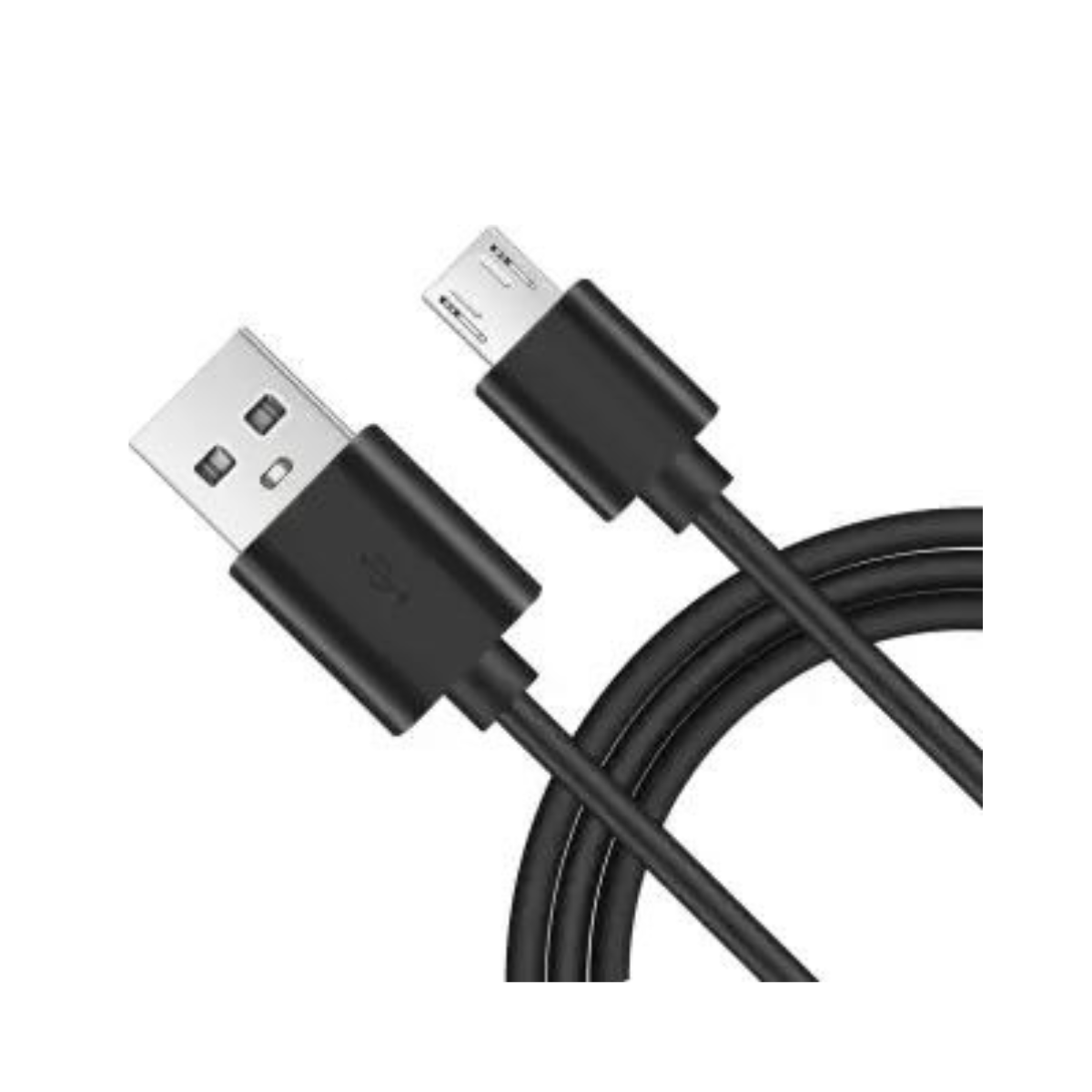 Pebble Fast Charging USB Cable PBCM10 - Micro USB Charge And Sync Cable 2.4A - Black