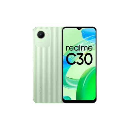 Realme C30 Mobile Phone, 3/32 - Yellow, Black & Blue