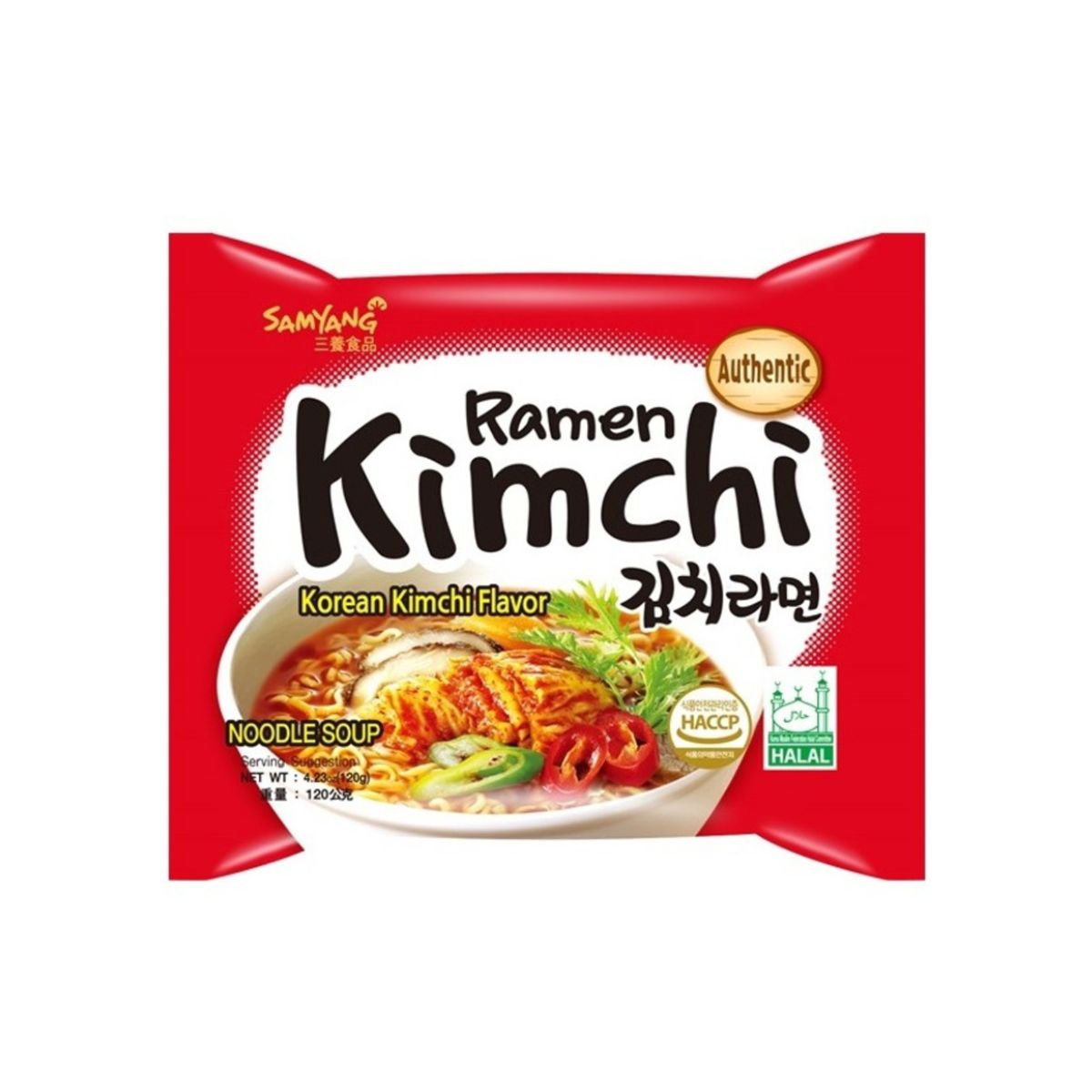Samyang Ramen Kimchi - Korean Kimchi Flavor - Authentic - 120g