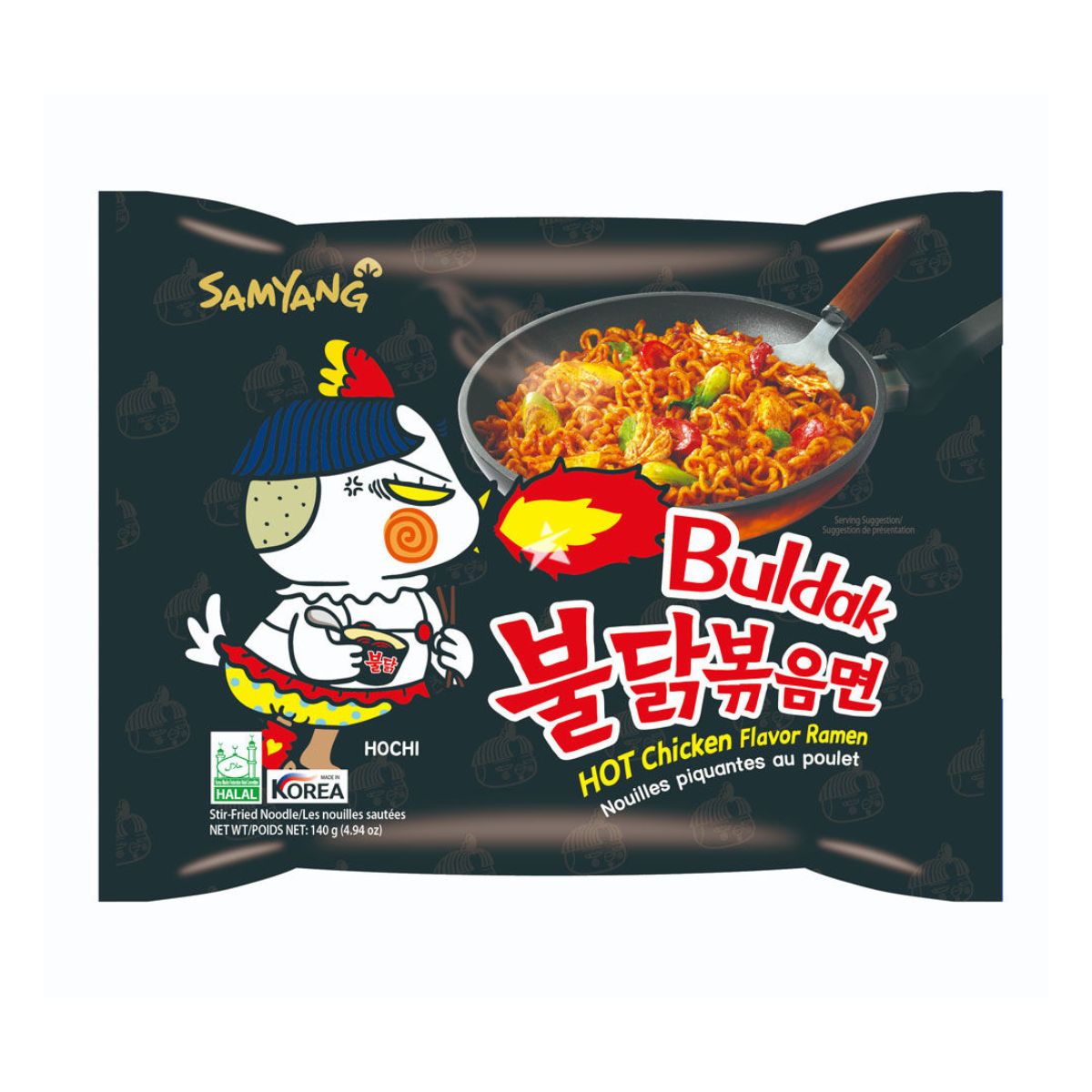 Samyang Korean Instant Noodle - Buldak Hot Chicken Flavor Ramen - 140g