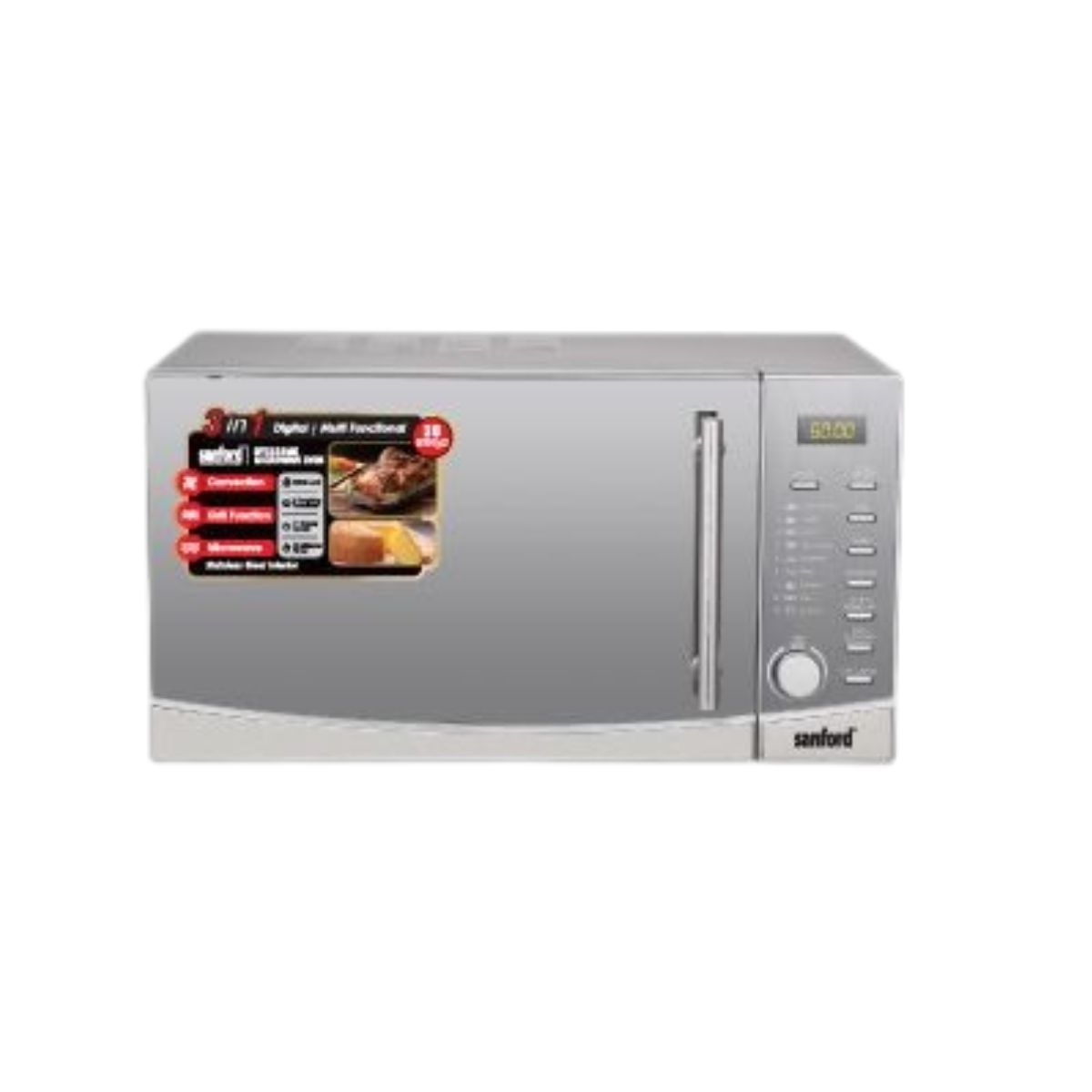 Sanford 3 in 1 Digital And Multi Functional Micro Oven - SF5633MO - 30L - Metal Grey