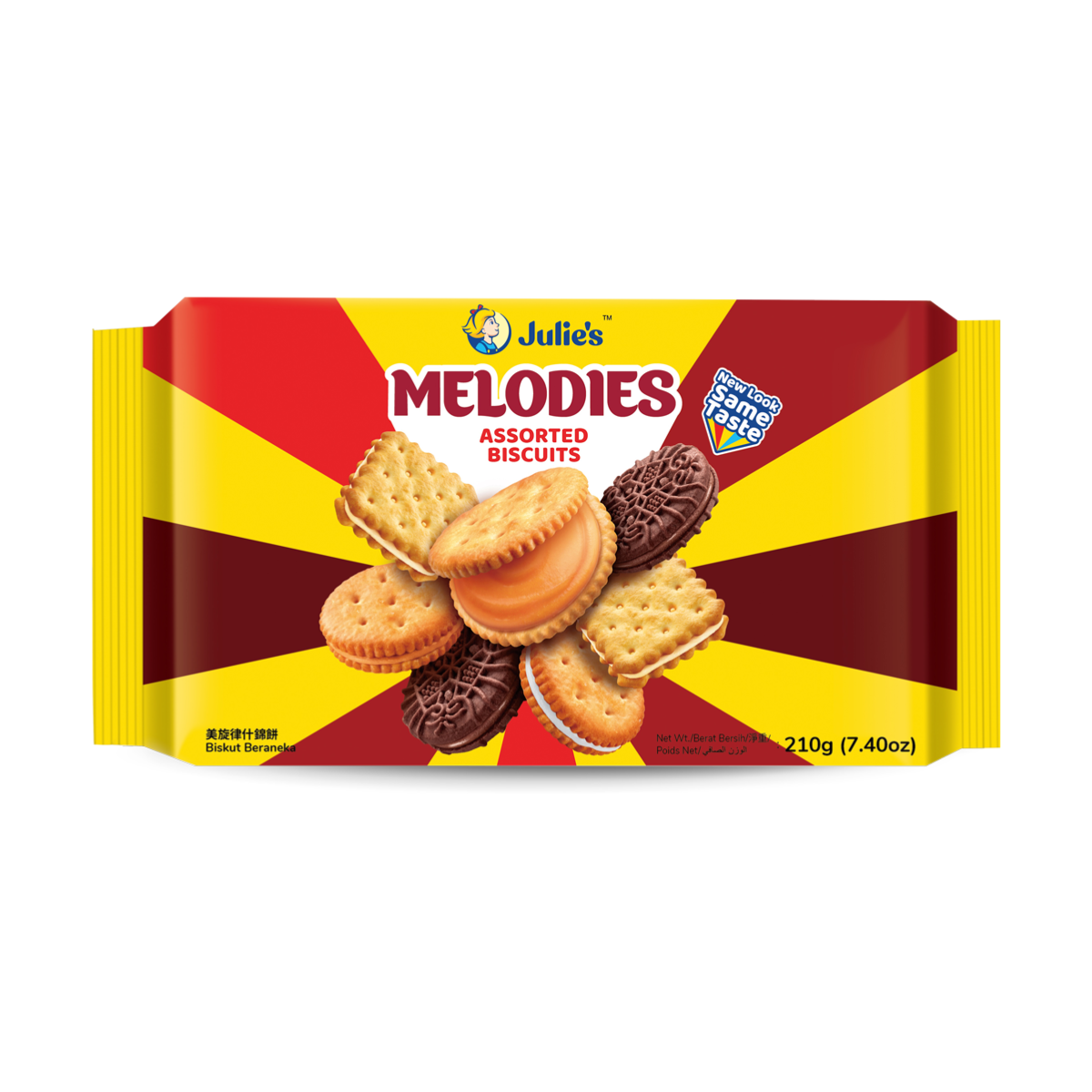 Julie's Melodies Assorted Biscuits - New Look Same Taste - 210g