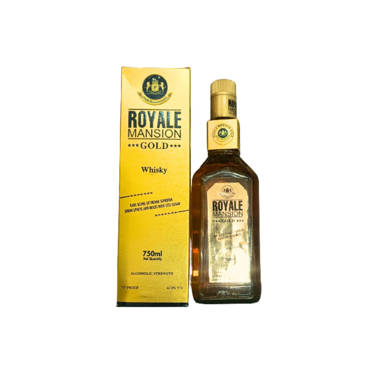 Royale Mansion - Gold Whisky - Rare Blend Of Grain Spirits & Malts - 42.8% v/v - 750ml