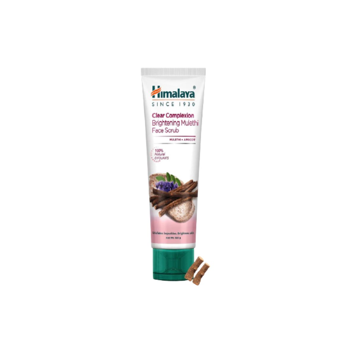 Himalaya Face Scrub - Clear Complexion Brightening Mulethi - Apricot - 100% Natural Exfoliants - Since 1930 - 100g