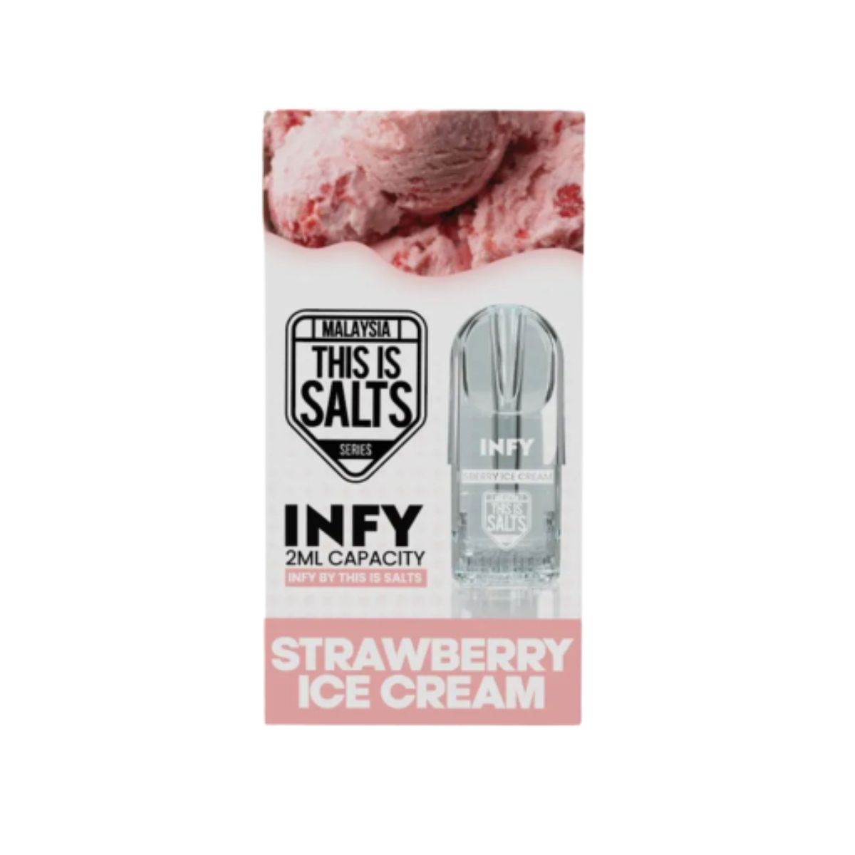 This Is Salts Infy Nicotine Vape Pod - Strawberry Ice Cream - 2ml