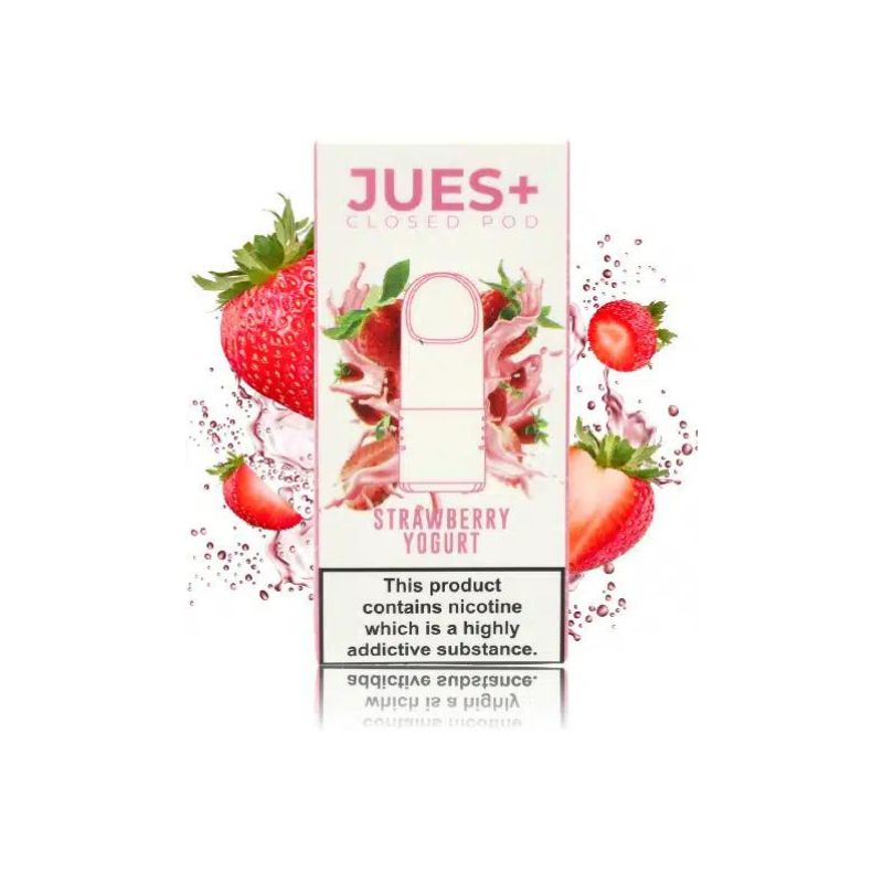 Jues Plus Nicotine Vape Pod - Strawberry Yogurt