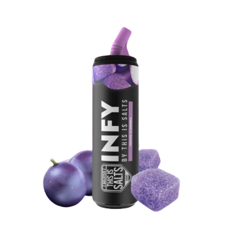 This is Salts Series Infy Disposable Pod - 6000 Puffs - Grape Gummies