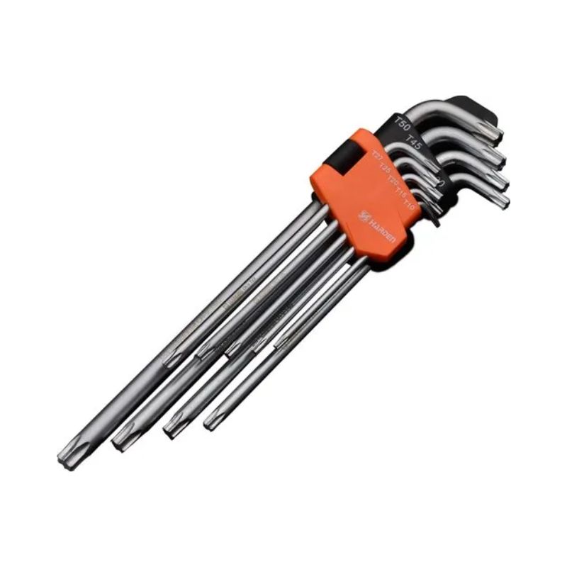 Harden 9 Pcs Extra Long Torx Key Wrench - 540607