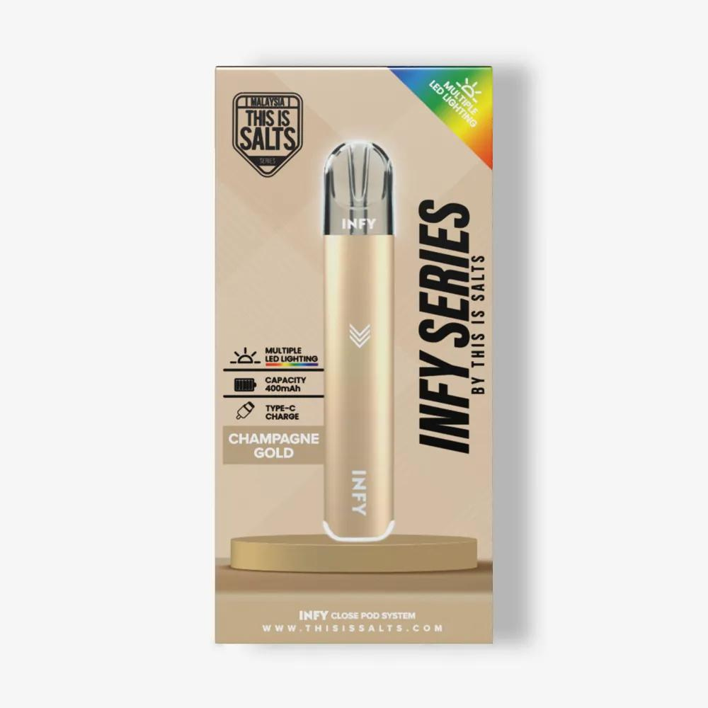 Infy Series By This Is Salts Vape Device - Champagne Gold