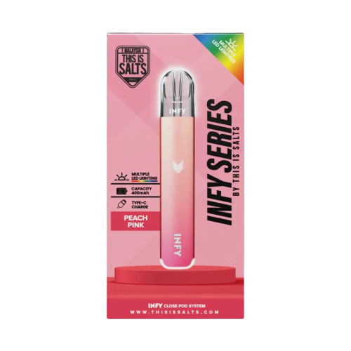 Infy Series By This Is Salts Vape Device - Peach Pink