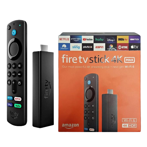 Fire TV Stick 4K Max streaming device - Wi-Fi 6 - Alexa Voice Remote (includes  TV controls), Retail Babu