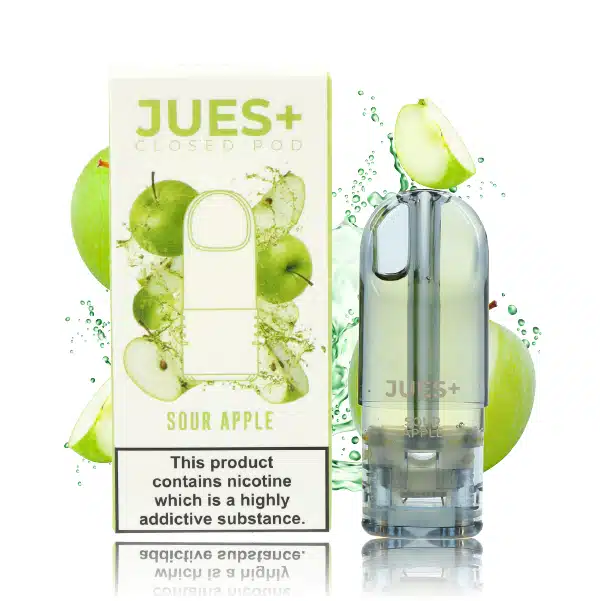 Jues Plus Closed Pod - Sour Apple - 2.5ml - 3% Nicotine