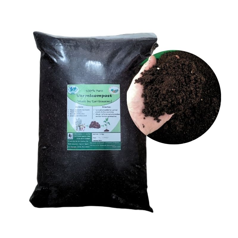 CNR Vermicompost - Made By Earthworms - 100% Pure - 3Kg