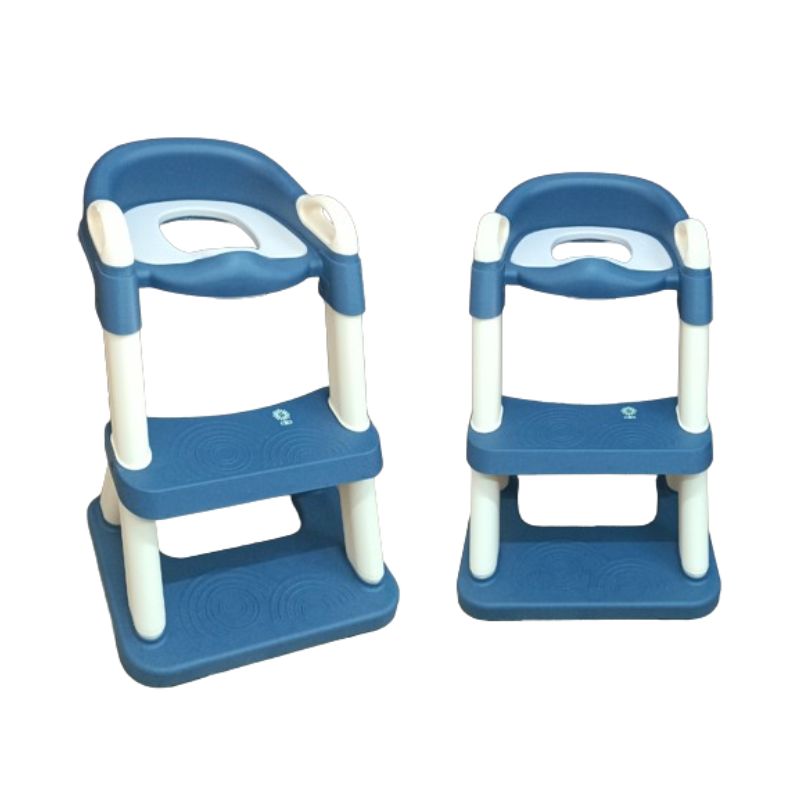Baby Toilet Seat With Ladder - Dark Blue