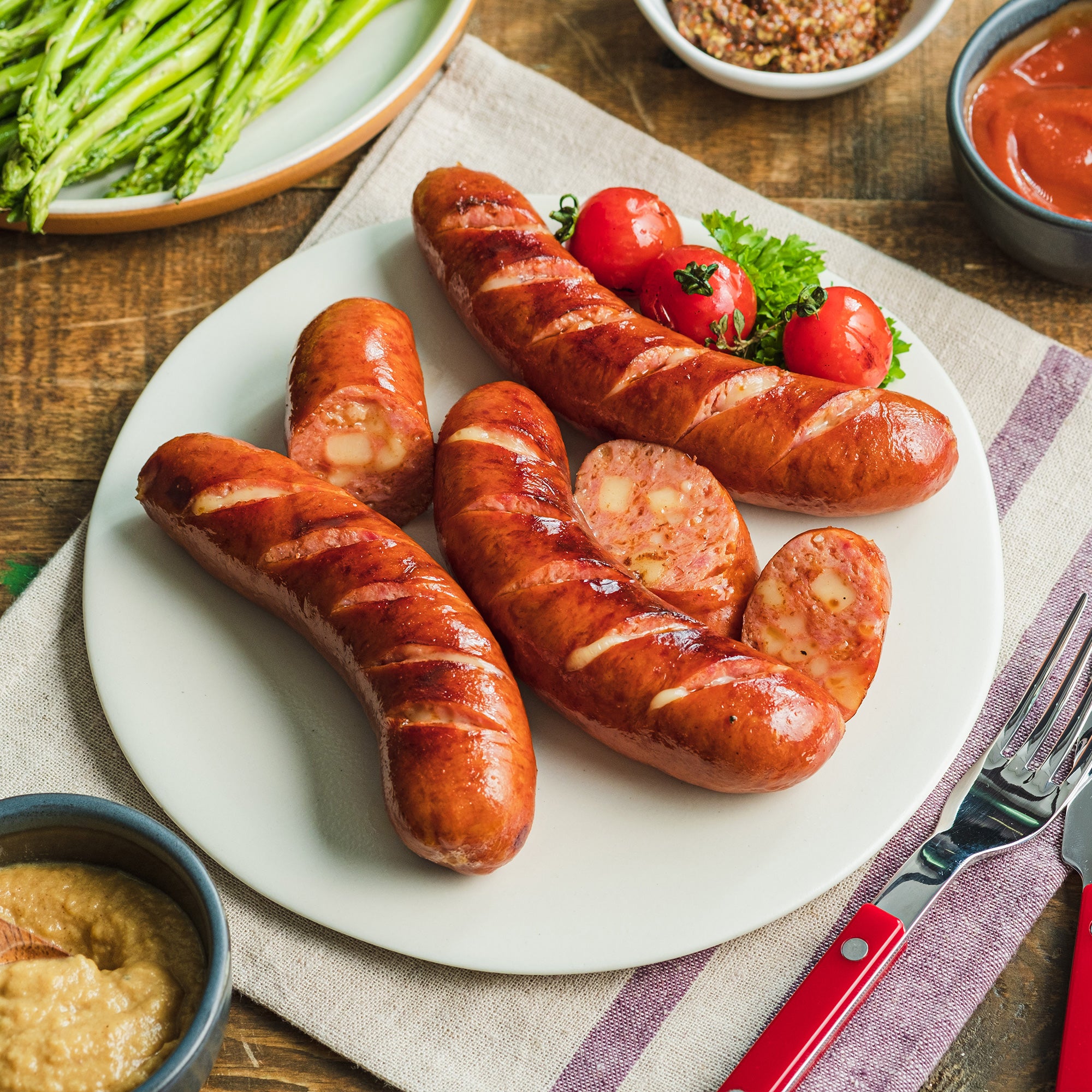 Sloane's Kasekrainer (Cheese Sausage), 500g - Frozen