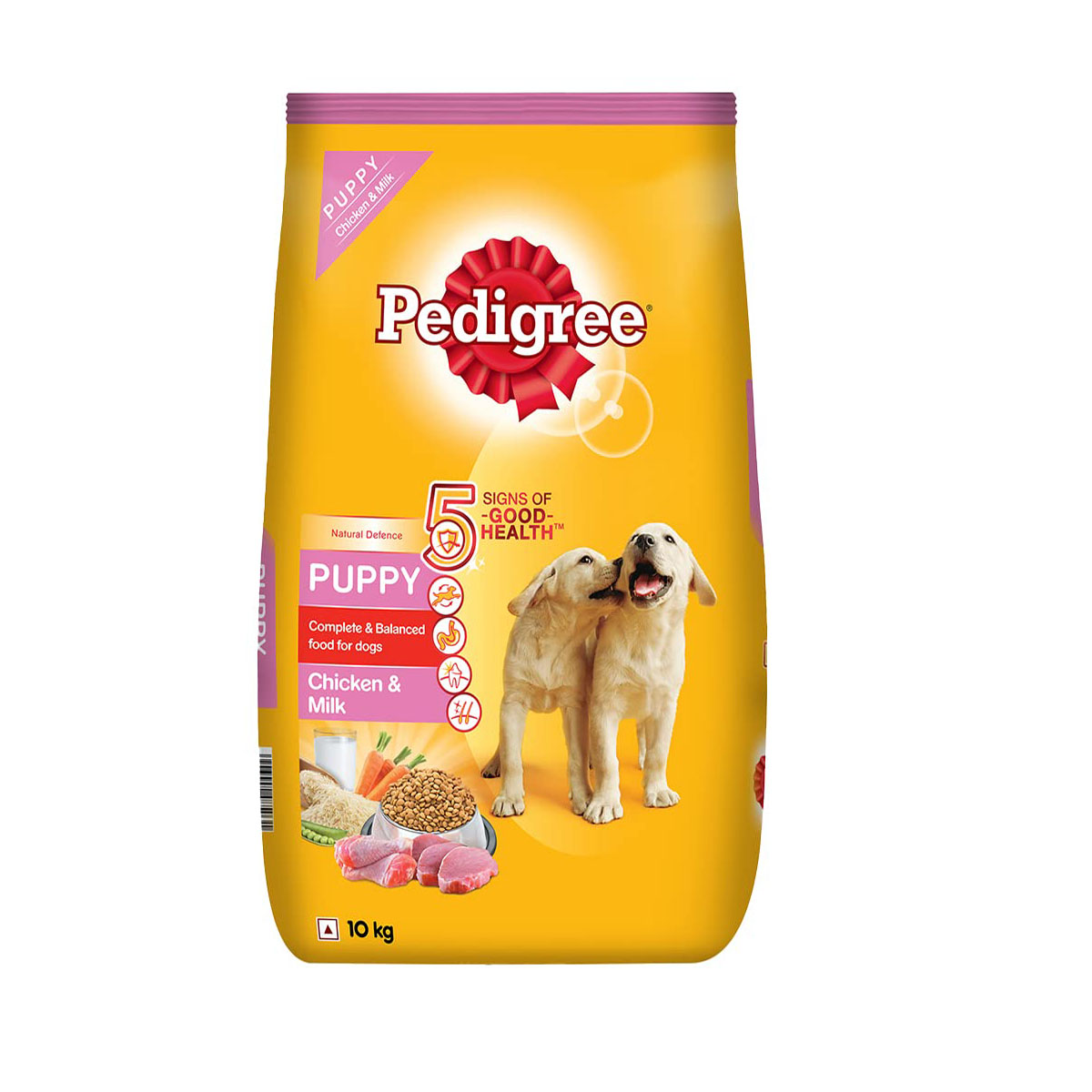 Pedigree Puppy Chicken & Milk, New Born  Dry Dog Food - 10kg