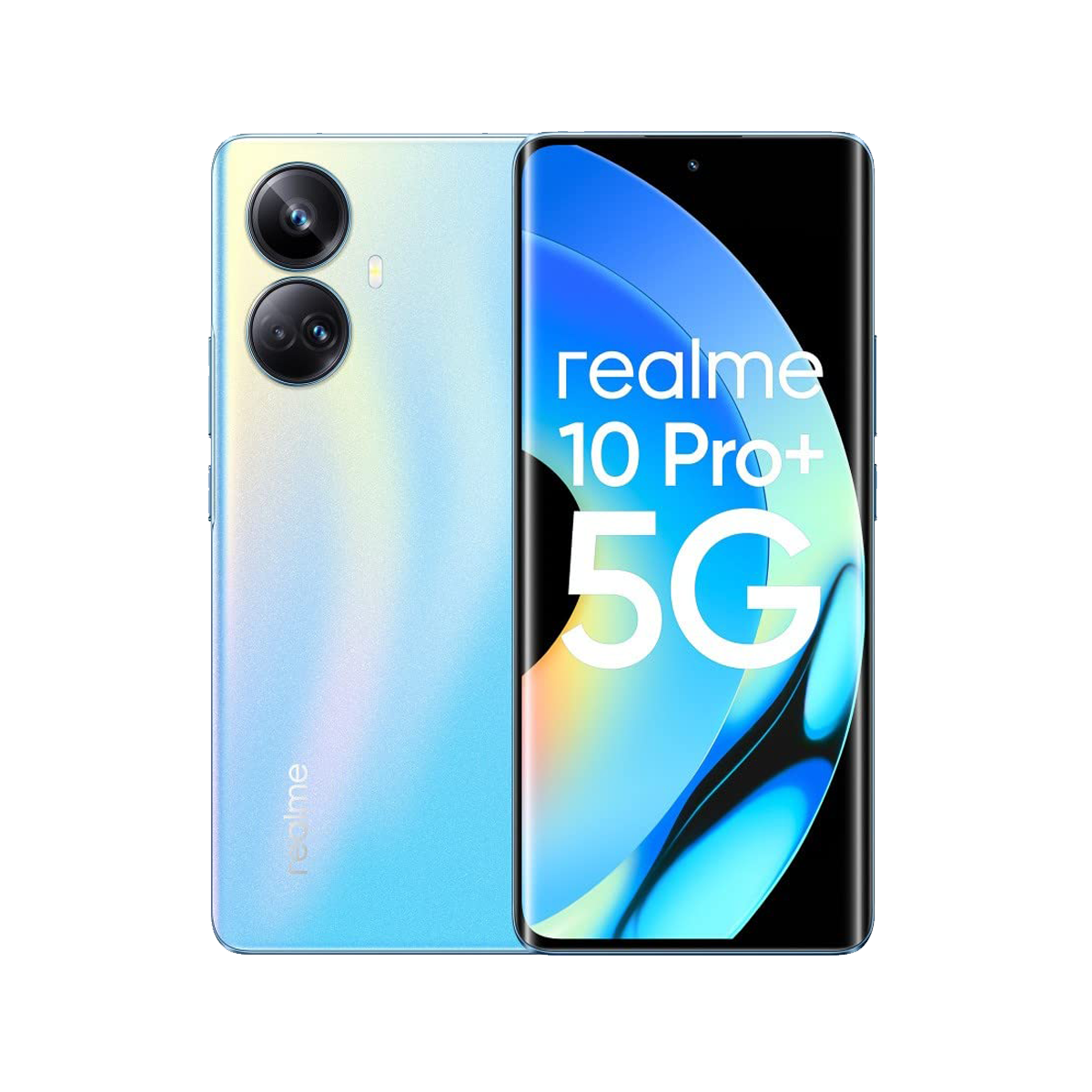 Realme 10 Pro Plus 5G Mobile Phone, 8/256 - Yellow, Black & Blue