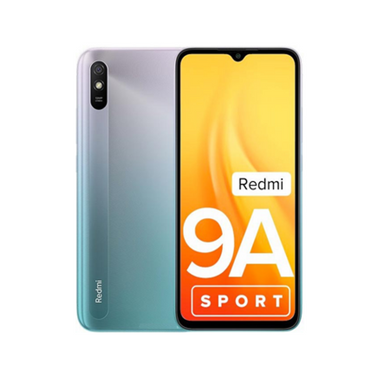 Redmi 9A Sport Mobile Phone, 2/32 - Black, Yellow, & Blue