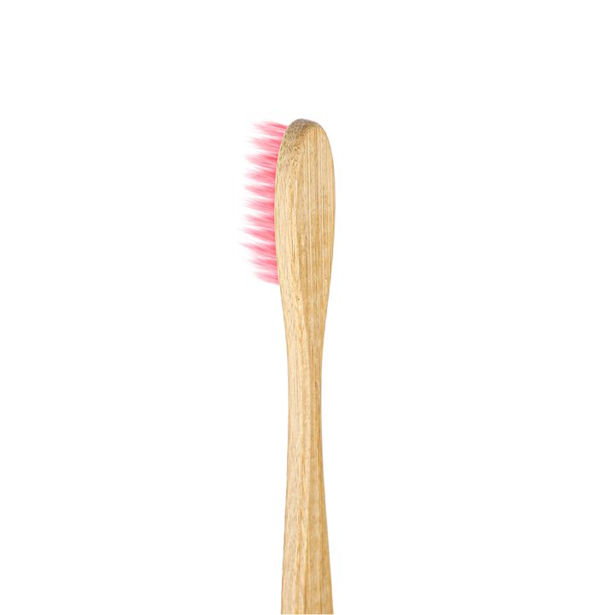 Biodegradable Bamboo Toothbrush C-Curve Handle - Pink