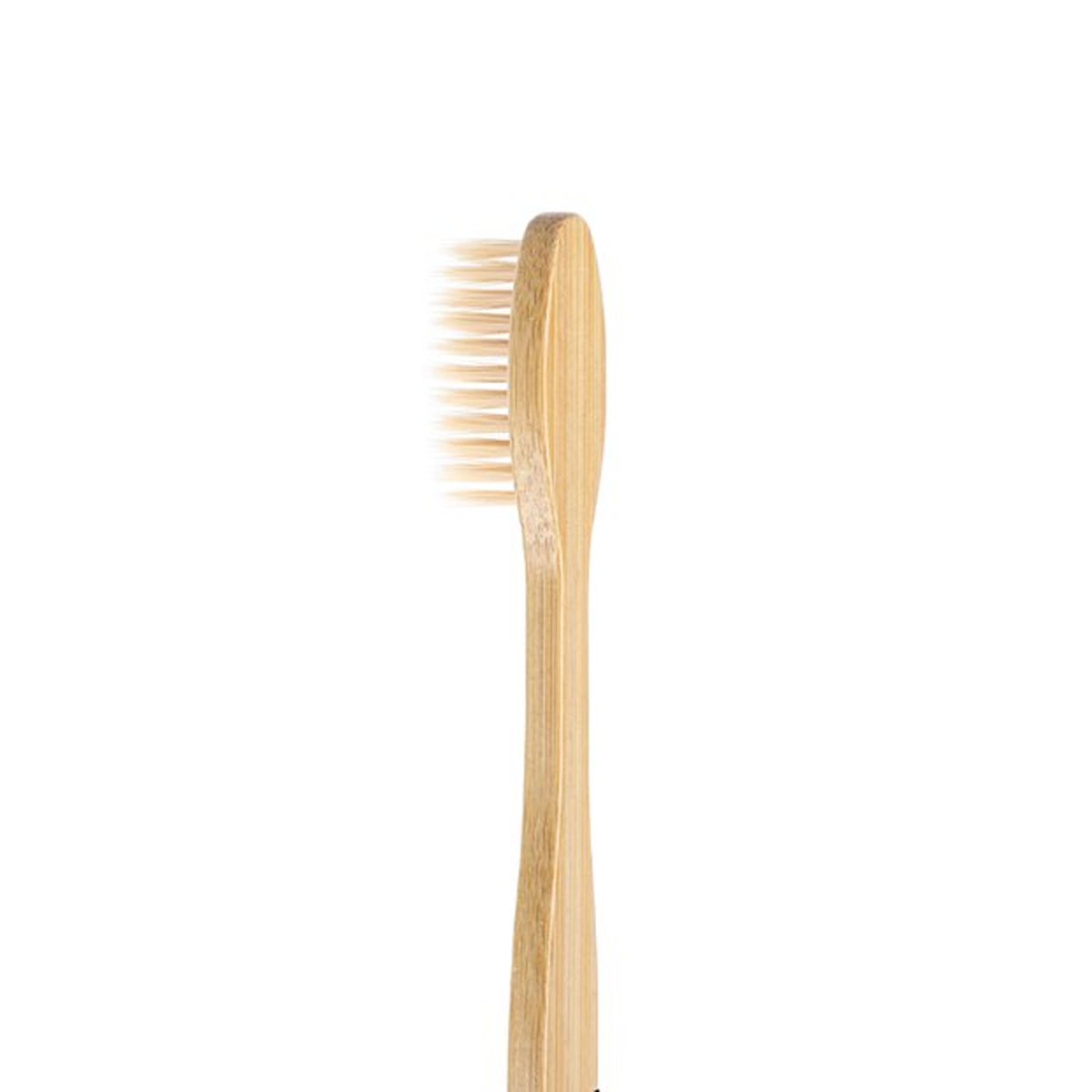 Biodegradable Bamboo Toothbrush S-Curve Handle - Yellow