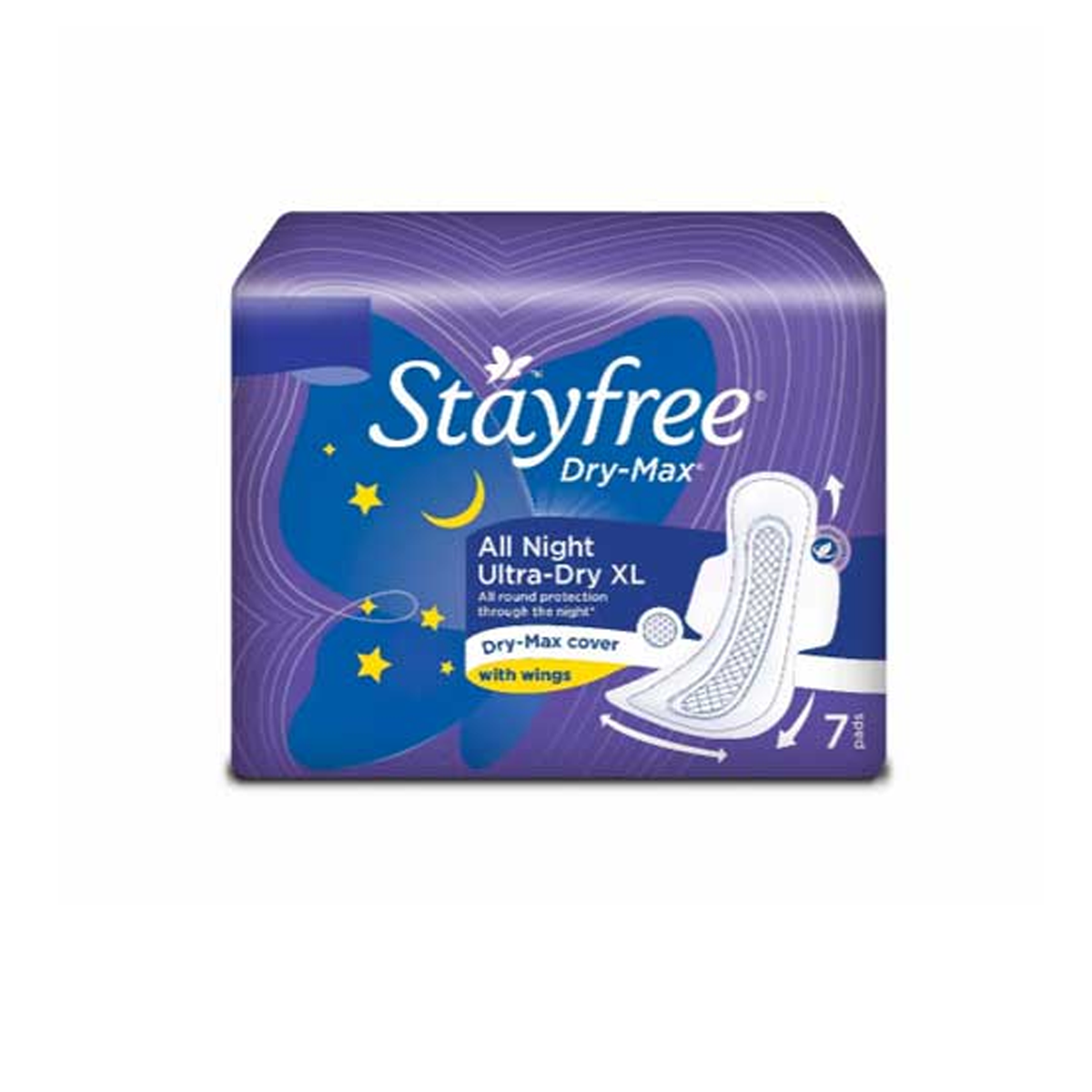 Stayfree Dry Max - All Night Ultra-Dry XL - 7N Sanitary Pads