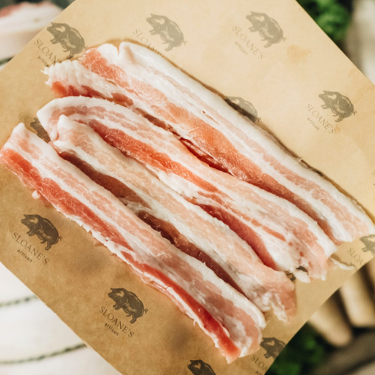 Sloane's Dry Cured Streaky Bacon, 1kg - Frozen