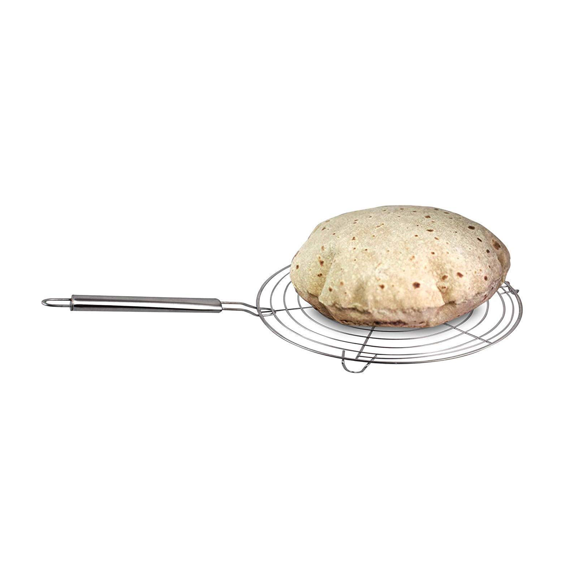 Round Roasting Net Stainless Steel Wire Roaster with Handle with Roasting Net